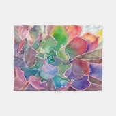Sukkultiviertes Ruffelder Echeveria Fleece Blanket (Vorderseite (Horizontal))
