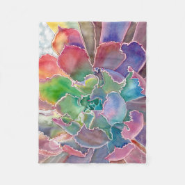 Sukkultiviertes Ruffelder Echeveria Fleece Blanket