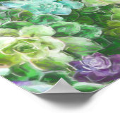 Sukkultureller Garten von Cindy Bendel Poster (Ecke)