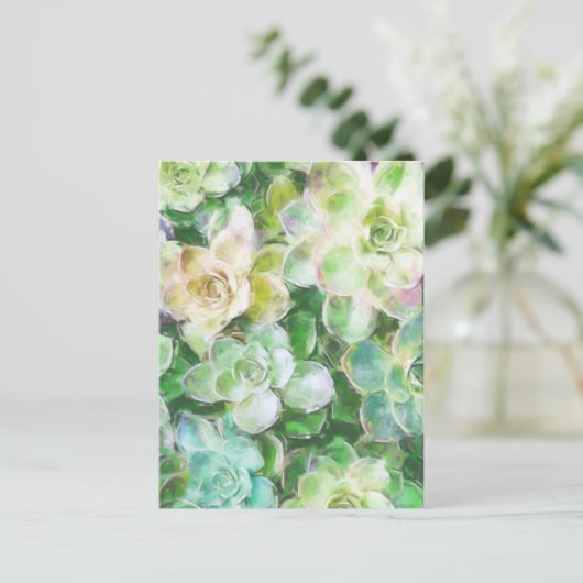 Sukkultureller Garten von Cindy Bendel Postkarte (Stehend Vorderseite)