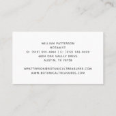 Sukkulturelles Kinderzimmer Pflanze Moderner Garte Visitenkarte (Rückseite)