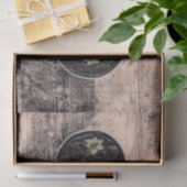 Sukkulturelles rustikales Vintages Grünes Botanisc Seidenpapier (Geschenk)