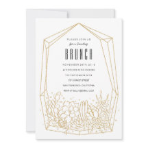 Sukkulturelles Terrarium Brunch / Party Einladung