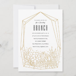 Sukkulturelles Terrarium Brunch / Party Einladung