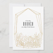 Sukkulturelles Terrarium Brunch / Party Einladung (Rückseite)