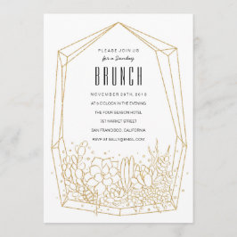 Sukkulturelles Terrarium Brunch / Party Einladung