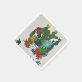 Sukkulturen auf Anzeige Serviette (Ecke)