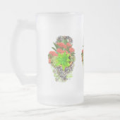 Sukkulturen auf Gartenkies Mattglas Bierglas (Links)