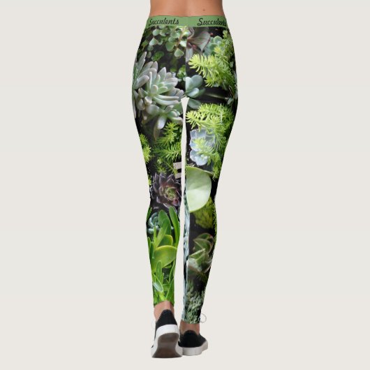 Sukkulturen Botanische Leggings Frauen Joggen Yoga (Rückseite)