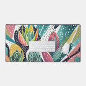 Sukkulturen in grün und rosa schreibtischunterlage (Tastatur & Maus)