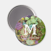 Sukkulturen in Planter Magnet (Vorderseite/Rückseite)