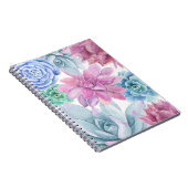 Sukkulturen Moderner Chic Marble Fiesta Garden Blu Notizblock (Rechte Seite)