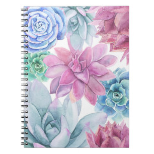 Sukkulturen Moderner Chic Marble Fiesta Garden Blu Notizblock