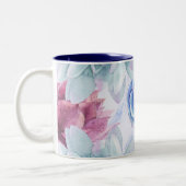 Sukkulturen Moderner Chic Marble Fiesta Garden Blu Zweifarbige Tasse (Links)