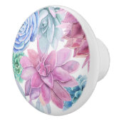 Sukkulturen Moderner Chic Weißer Fiesta Garten Blu Keramikknauf (Rechts)