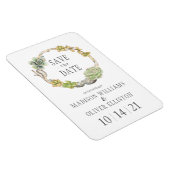 Sukkulturen, Twigs und Steine | SAVE THE DATE Magnet (Rechte Seite)