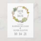 Sukkulturen, Twigs und Steine | SAVE THE DATE Postkarte (Vorderseite)