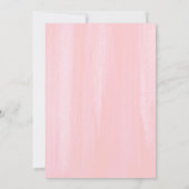 Sukkulturen und rosa Blume Girl Baby Shower Invit Einladung (Rückseite)