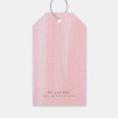 Sukkulturen und rosa Blume Vielen Dank Geschenkanhänger (Rückseite)