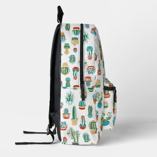 Sukkulusmuster Bedruckter Rucksack (Links)