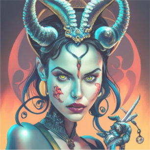 Sukubus Evil Aufkleber