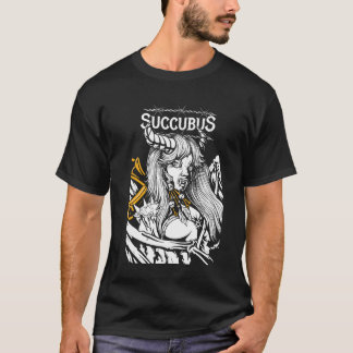 Sukubus Moderne, farbenfrohe Schwarze Kunst T-Shirt