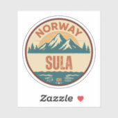 Sula, Norge Norwegen Aufkleber (Blatt)