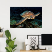 Sulawesi | Green Sea Turtle Poster (Heimbüro)