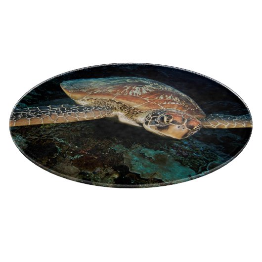 Sulawesi | Meeresschildkröte Schneidebrett (Ecke)