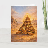 Sulca Tortoise queen pyramid birthday cake Karte (Vorderseite)