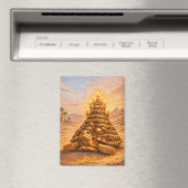 Sulcata Tortoise queen pyramid birthday cake Magnet (In Situ (Geschirrspüler))