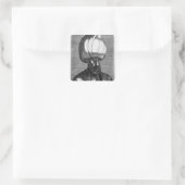 Suleiman der Großartige Quadratischer Aufkleber (Tasche)