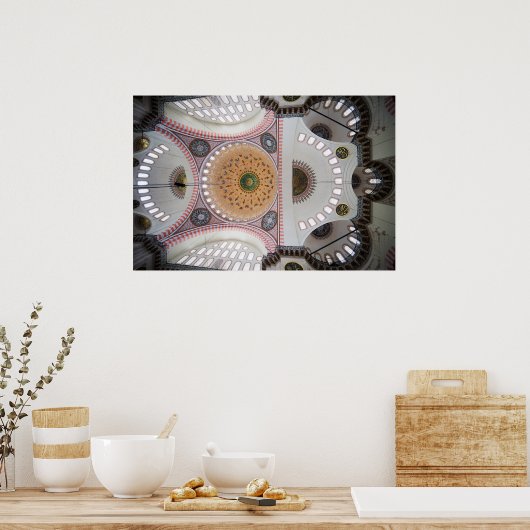 Suleymaniye Moschee in Istanbul Poster (Küche)