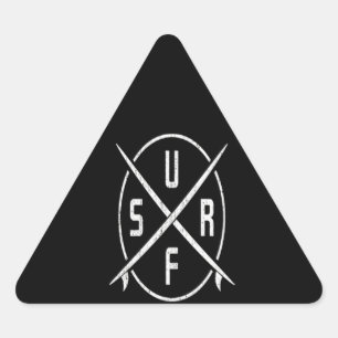 Sulfing Lover Compass Of Surfing Dreieckiger Aufkleber