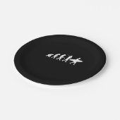 Sulfing Lover | Evolutionär surfen Pappteller (Schrägansicht)