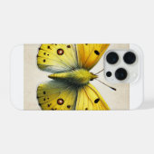 Sulfur butterfly Colias 130924IREF208 - Watercolor iPhone Hülle (Rückseite (Horizontal))