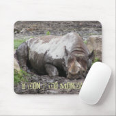 Sulking Rhino Mousepad (Mit Mouse)