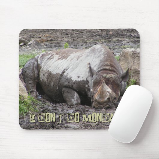 Sulking Rhino Mousepad (Mit Mouse)