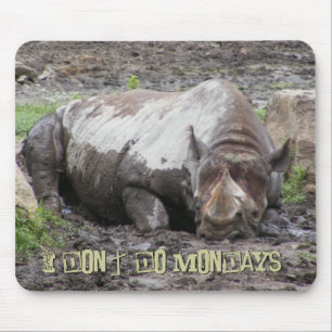 Sulking Rhino Mousepad