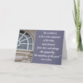 Sullivan Architect Graduate Grußkarte Karte (Vorderseite)