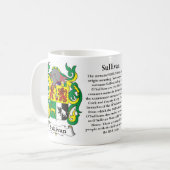 Sullivan-Familien-Wappen Tasse (Vorderseite Links)