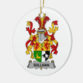 Sullivan-Familienwappen Keramik Ornament (Links)