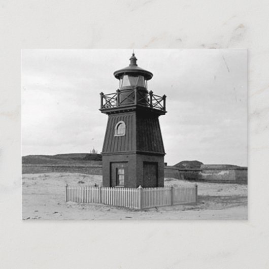 Sullivan Island Range Lighthouse Postkarte (Vorderseite)