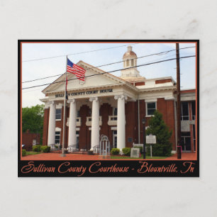 Sullivan Landkreis Courthouse - Blountville, TN Postkarte