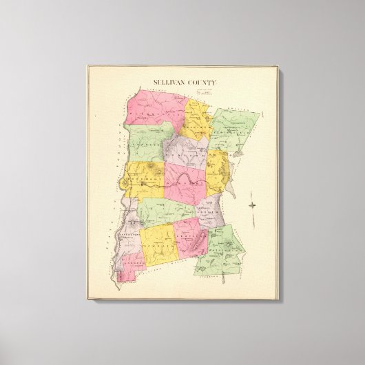 Sullivan Landkreis Leinwanddruck (Vorderseite)
