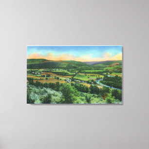 Sullivan-Mountain View der Stadt Leinwanddruck
