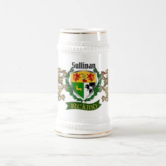 Sullivan/O'Sullivan Irish Shield Bierglas (Mittel)