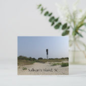 Sullivan’s Island Lighthouse Postcard Postkarte (Stehend Vorderseite)