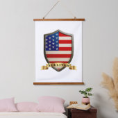 Sullivan USA Heritage Shield Wandteppich Mit Holzrahmen (Schlafzimmer)