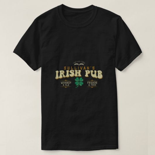 Sullivans Irish Pub St Patricks Day Funny Drinker T-Shirt (Design vorne)